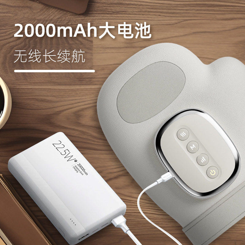 新款多功能电动手部按摩仪充电款手指按摩器气压加热理疗仪家用便|undefined
