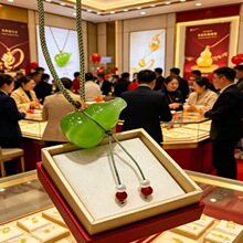 冰透猫眼石玉葫芦吊坠玉石挂坠项链挂件门店引流情人节2件起批