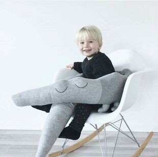 Ins Children's Crocodile Pillow Rainbow Crocodile New North American Anding Pillow Baby Fence Children's Room Decoration Toy