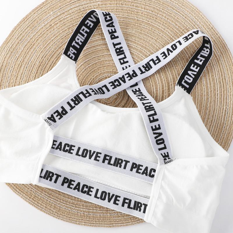 40,00 kg-77,50 KG 1-3 piezas ropa interior Mujer estudiante estilo coreano belleza inalámbrica tubo trasero superior anti-flacidez chica de la escuela secundaria envuelto en el pecho