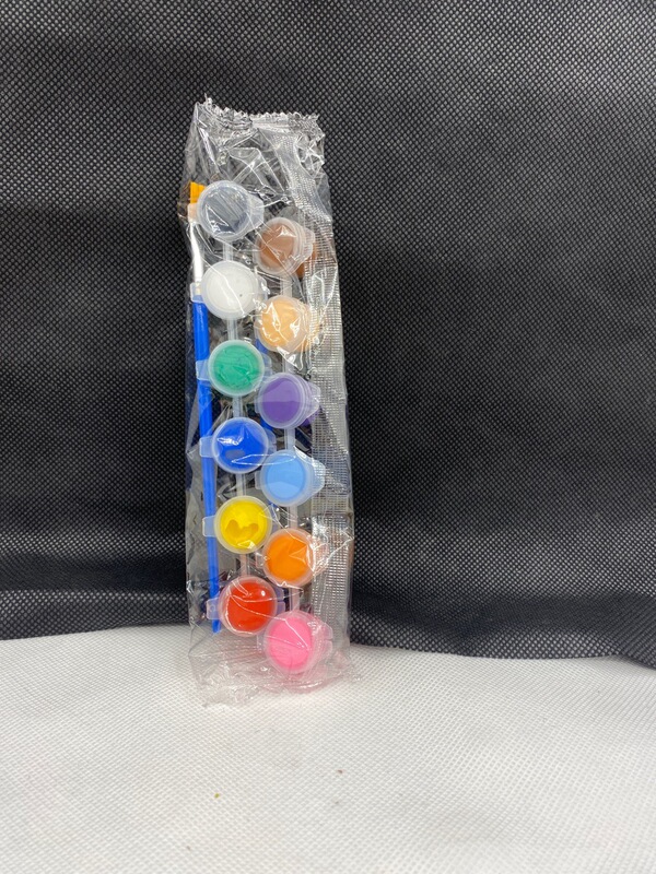 Children's Acrylic Pigment Vinyl Gypsum Universal Pigment High Concentration Graffiti Painting 12 Color Brush Color Pad