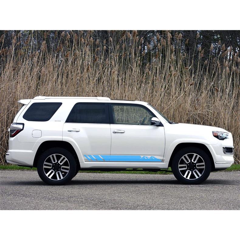 Skirt Racing Stripes Side Body Whole Car Decals Waistline Modification Stickers_voghion.com