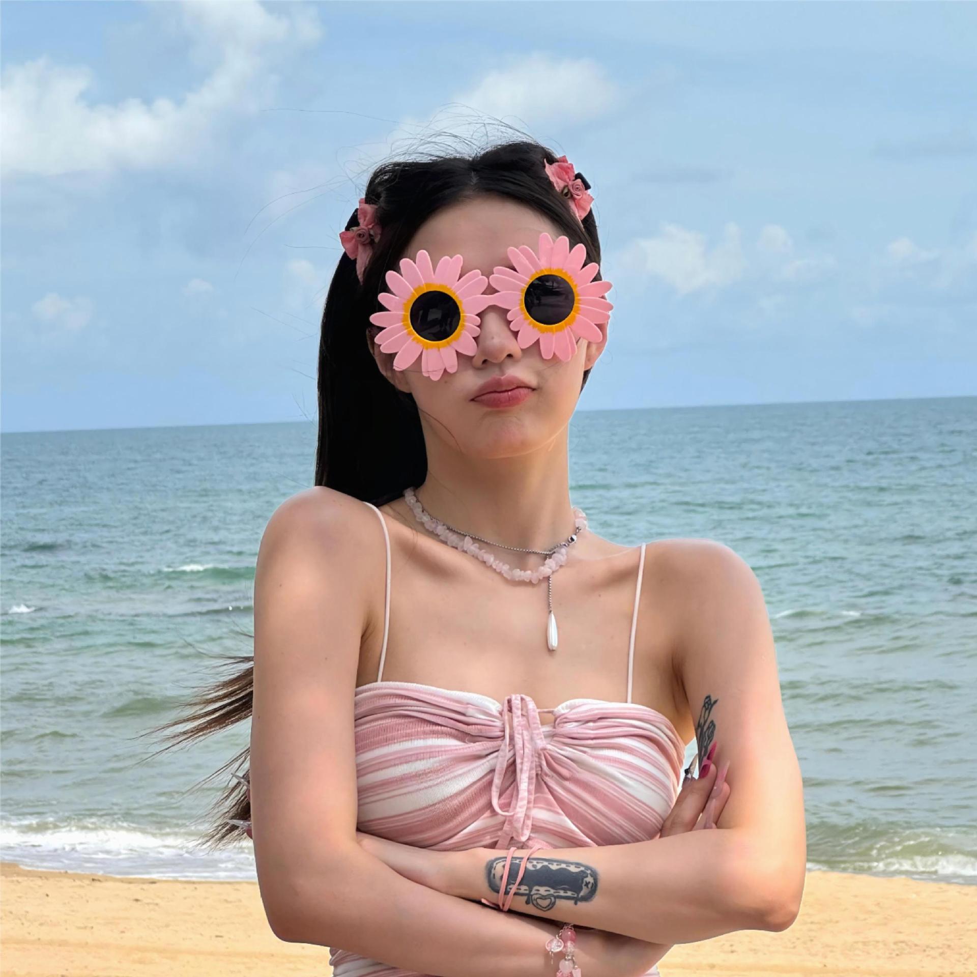 Gafas de Fiesta con Temática Hawaiana, ABS, Divertido, Decorativo, para Fiestas en la Playa y Festivales de Música