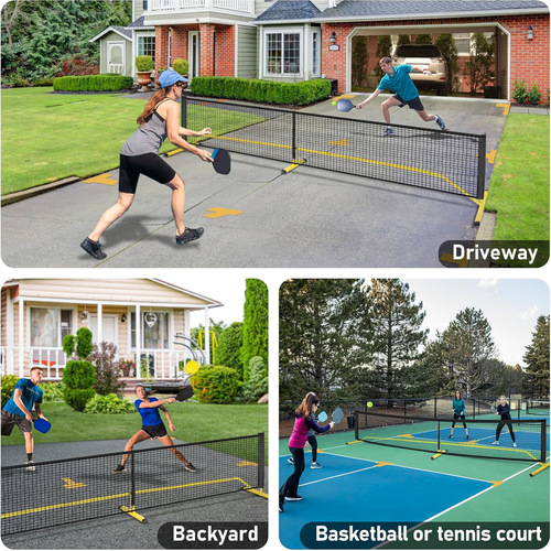 Portable Pickleball Net Frame, Outdoor Pickleball Court Positioning Marking Tape, Pickleball Equipment