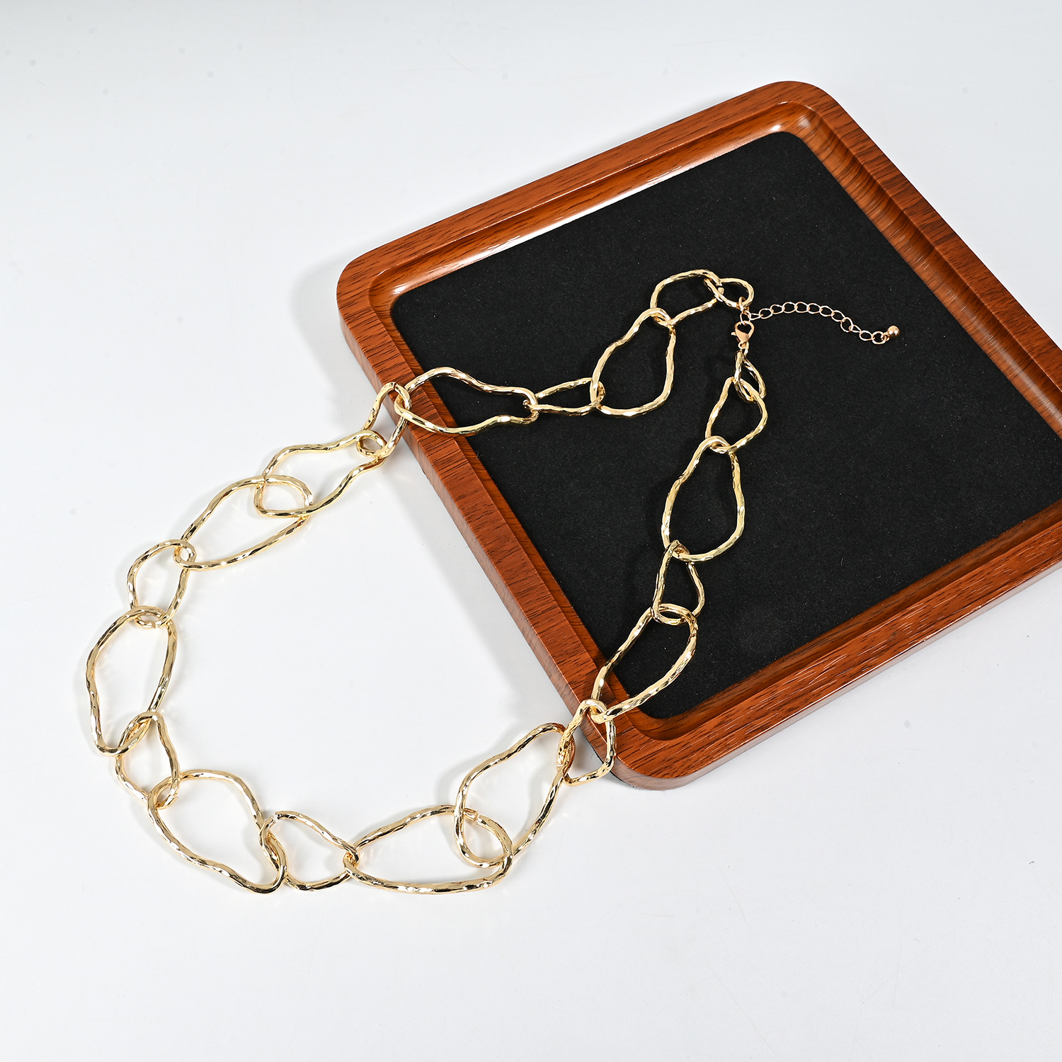 Delicate Two-tone Layered Necklace Gold And Silver Mixed Metal_voghion.com