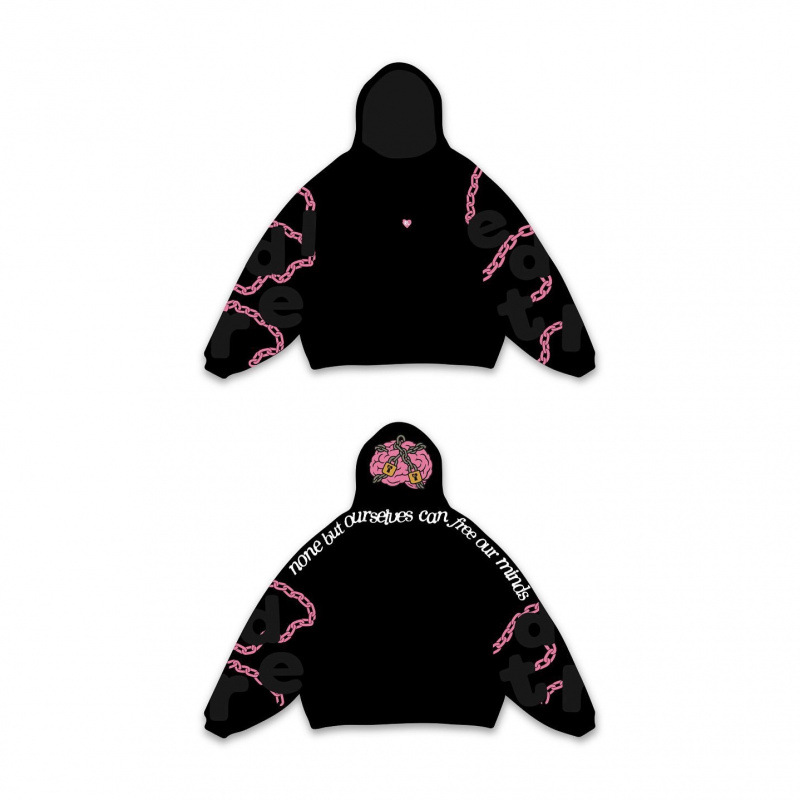 Men's Clothing American New Printed Tops Street Style Clothing Loose Hip Hop High Street Hooded Sweatshirt Tops Jacket_viptrois.com