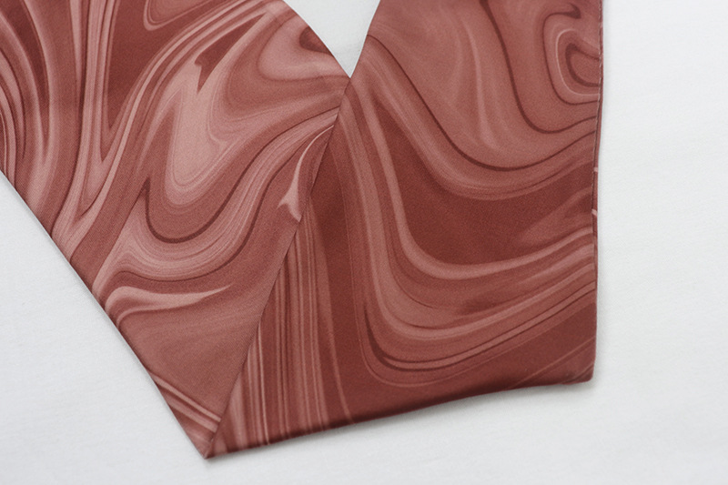 European and American style tight mid-length dress, round neck, long sleeve, printed hip skirt, pullover, foreign trade dress, retro dress_mkmklike.com