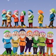 七个小矮人卡通人偶服装人穿白雪公主Cosplay行走玩偶衣服道具