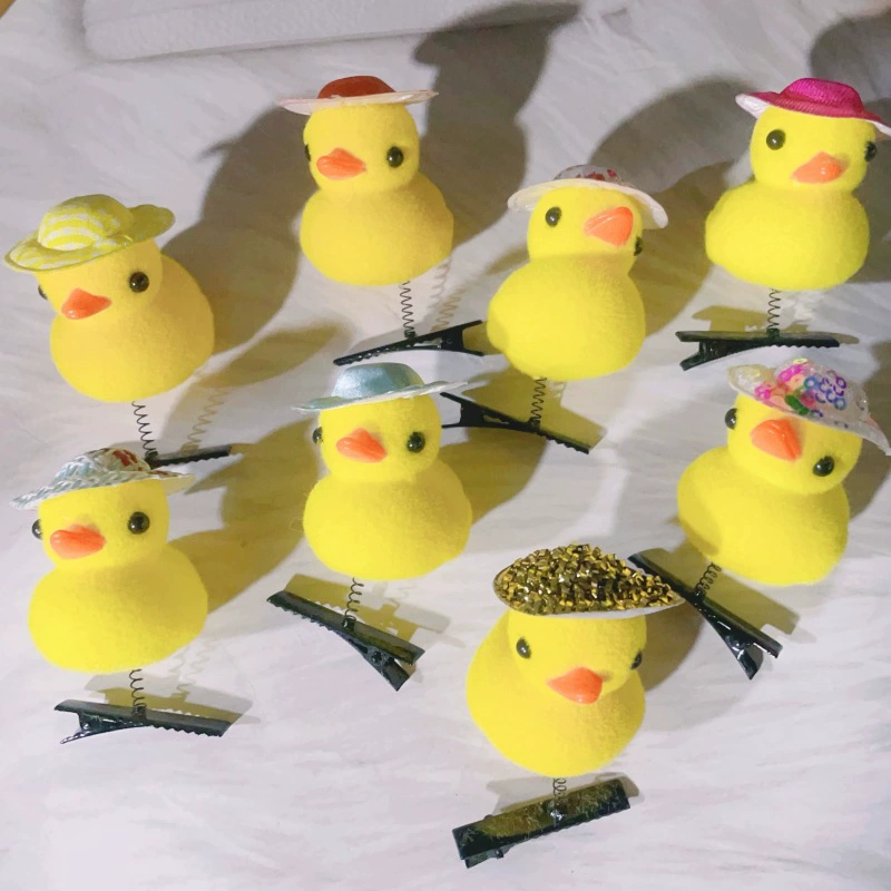 Зажим для волос (B.Duck) Жёлтая утка, милый аксессуар для детей, 4 × 2 × 5 см