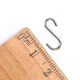 Stainless steel S hook 14MM metal hook boxed mini S hook over small size 0.55-inch hanging crafts