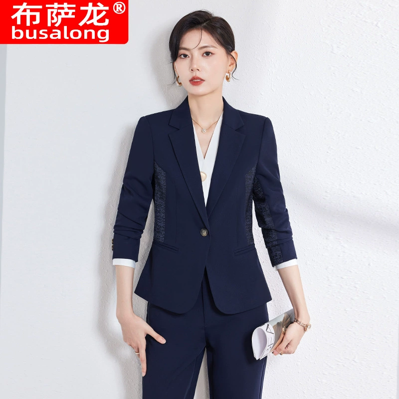 2024 новый стиль busalong busalong женский с длинными рукавами профессиональный костюм брюки костюмный комбинезон женский 8285