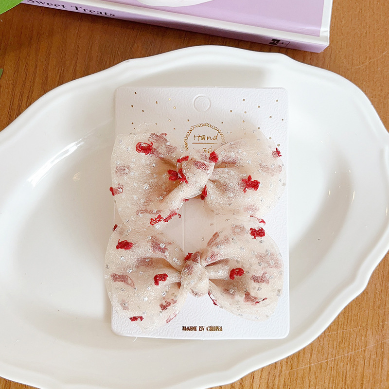 Corea del Sur accesorios para el cabello niñas arco accesorios para el cabello dorado hilo princesa bebé pequeño tamaño horquilla niños lindos horquilla