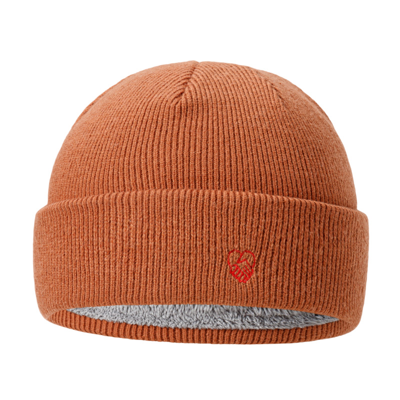 Novos homens de lã de malha de pelúcia, ao ar livre, inverno, casal grosso e quente, chapéu de pele de melão elástico para mulher_voghion.com