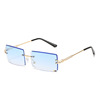 Square fashionable sunglasses, glasses, internet celebrity, gradient