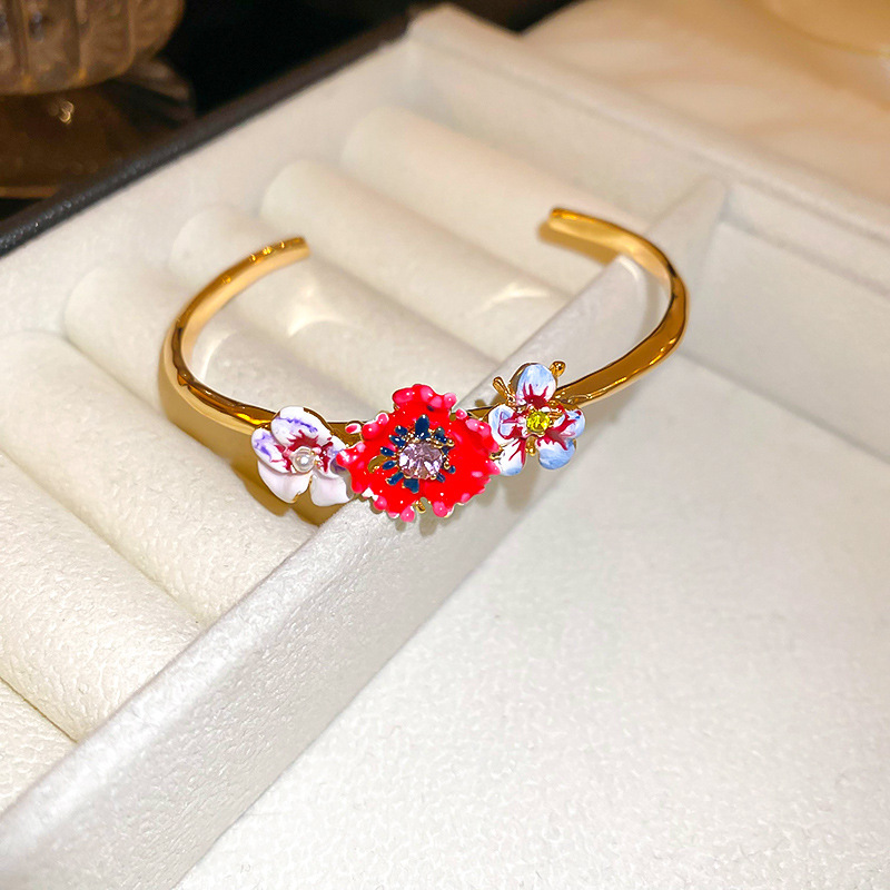 Diamante incrustado ZIRCON mariposa OPAL pulsera personalidad temperamento pulsera de moda todo partido pulsera artística al por mayor