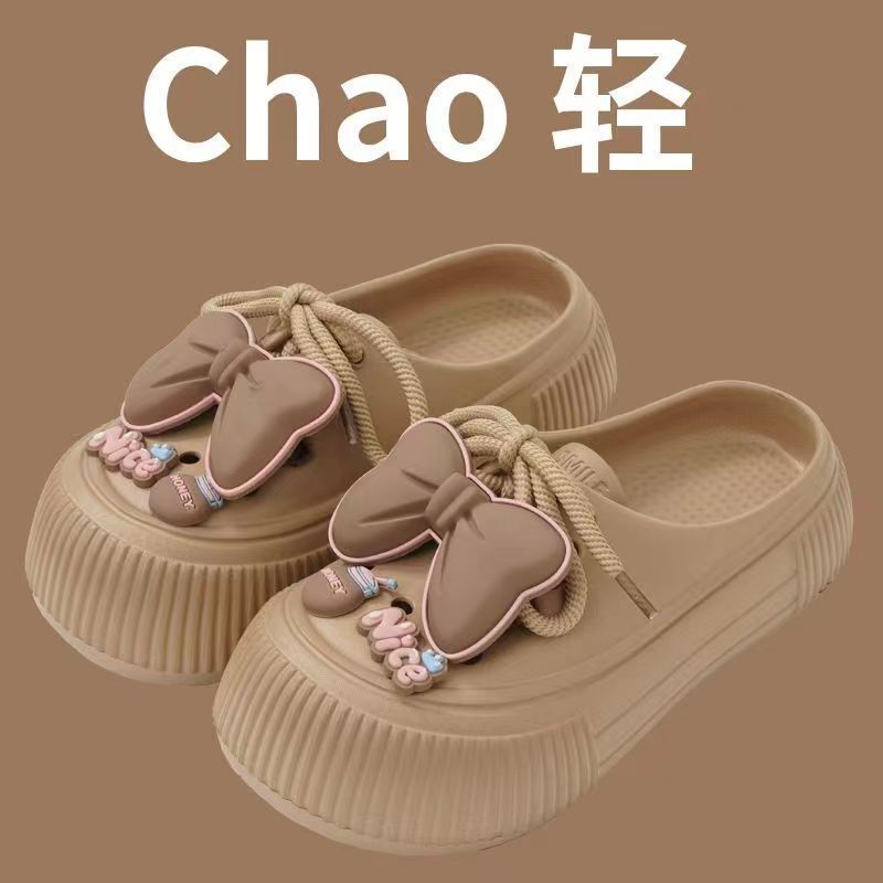 Women's Shoes 2025 Summer New Fashion Slippers for Home Non-Slip Slippers Soft Sole Two-Wear Clogs