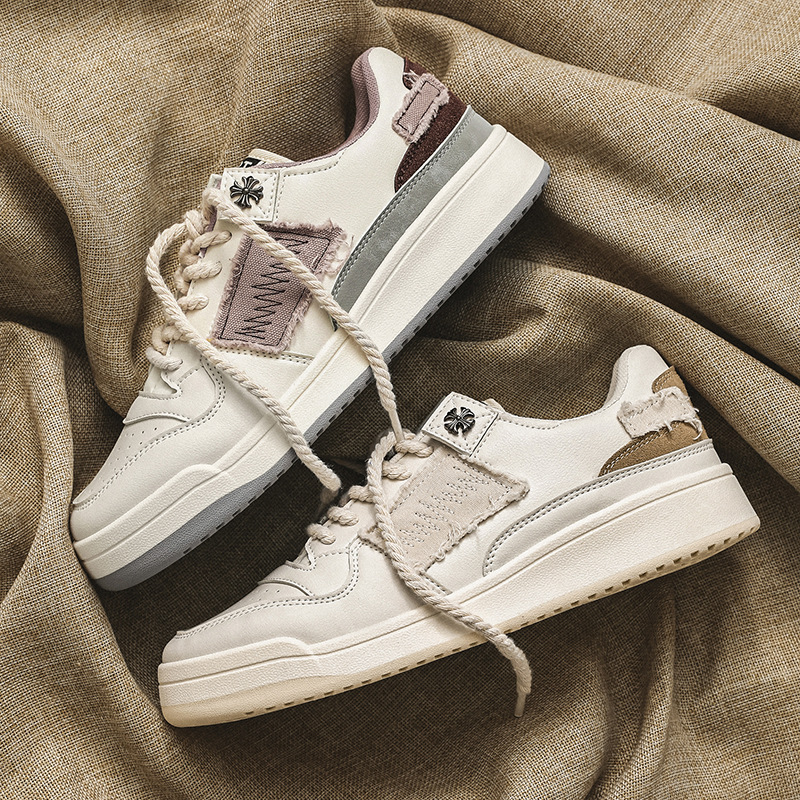 2024 New Men's Shoes Spring Men's Casual Flat Shoes High-end Design Minority Design Sports White Sneakers 