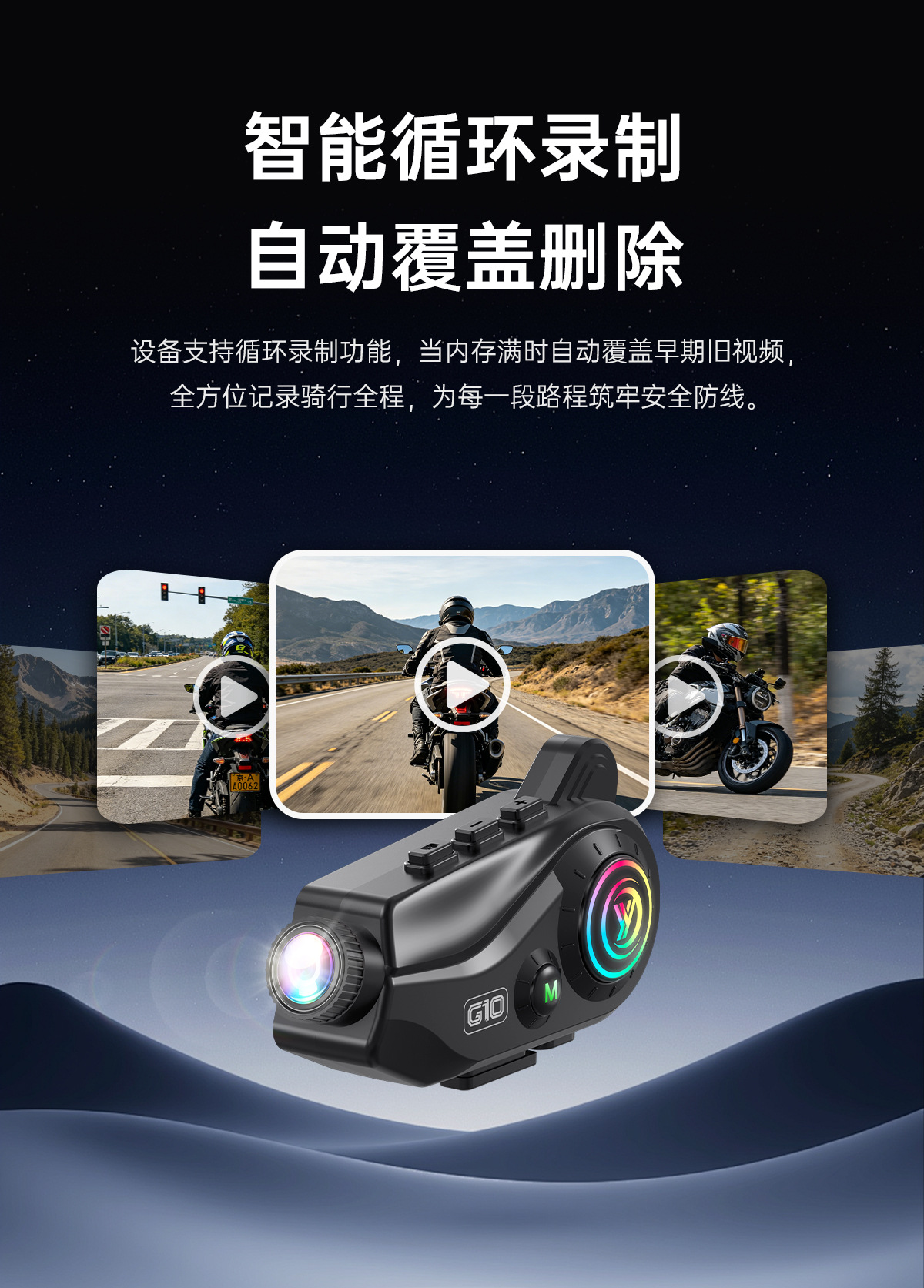 Motorcycle Helmet Bluetooth Headset with Integrated Recording Camera, 4K Anti-Shake High-Definition Shooting Headset Manufacturer