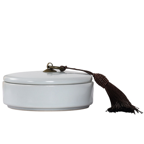 Longquan ceramic hot pot inkstone with cover calligraphy ink cartridge celadon non-drying ink brush holding ink pool four treasures of the study wholesale