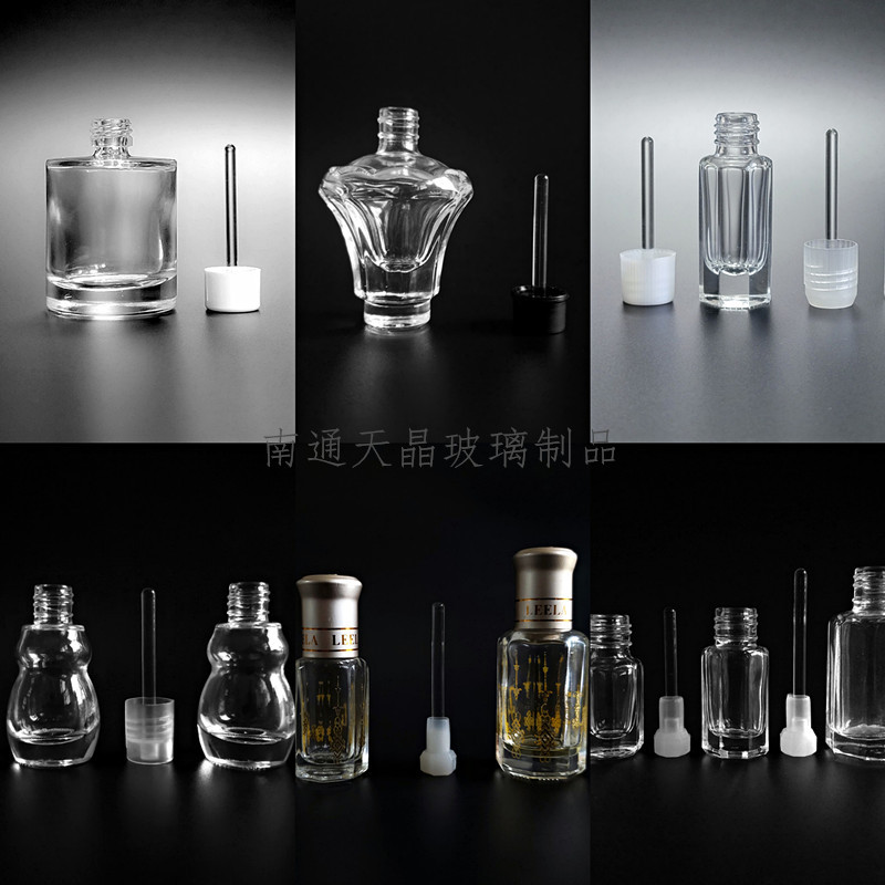 厂家制定 精油瓶香水瓶分装空瓶用玻璃棒 八角瓶高硼硅玻璃蘸棒