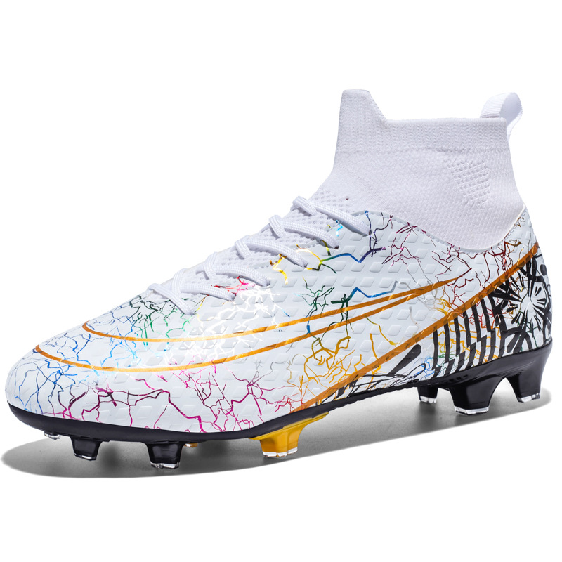 Nuevos zapatos de fútbol transfronterizos, zapatos de fútbol de clavos cortos y largos, zapatos de entrenamiento de césped de tamaño grande.