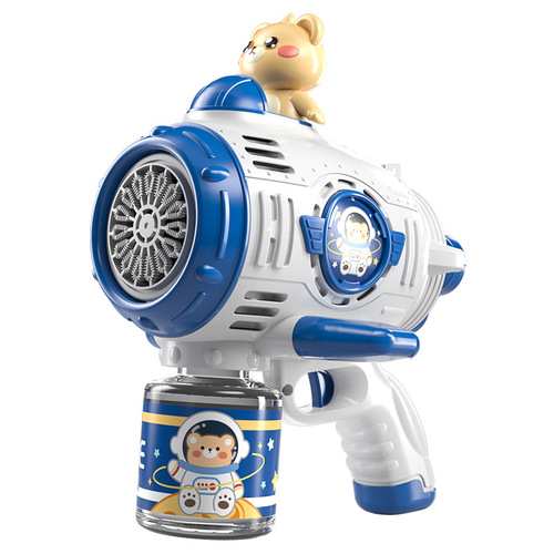 2024 New Bubble Machine Internet Celebrity Children's Handheld Electric Bubble Gun Stick Gatling Toy for Boys and Girls