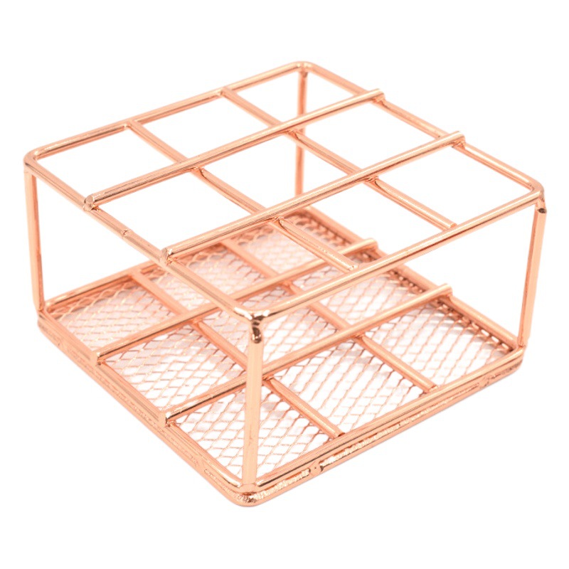 Lipstick storage box multi-Grid Iron lip glaze finishing ins Internet celebrity display cosmetics shelf factory wholesale