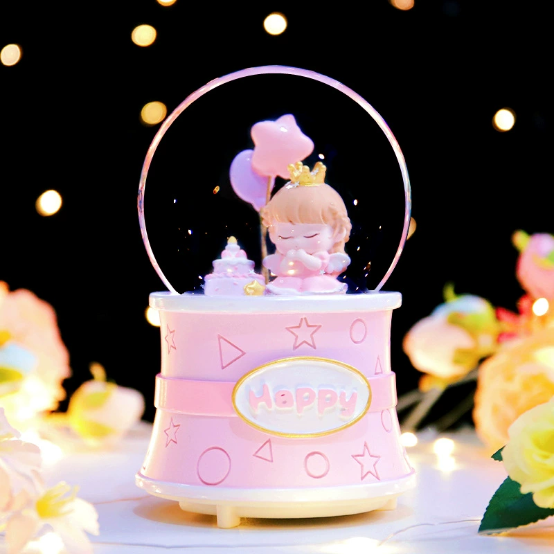 Starry sky, music box, rotating night light, new collection