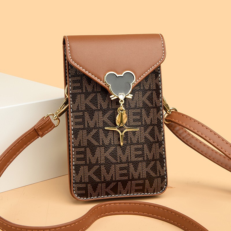 Touchscreen-compatible phone bag for women, 2026 new model, double-layer mini bag, coin purse, lightweight shoulder and crossbody bag for women Touchscreen-compatible phone bag for women, 2026 new model, double-layer mini bag, coin purse, lightweight shoulder and crossbody bag for women