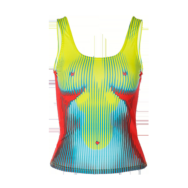 Women's T-shirt Sleeveless Tank Tops Printing Fashion Stripe display picture 28