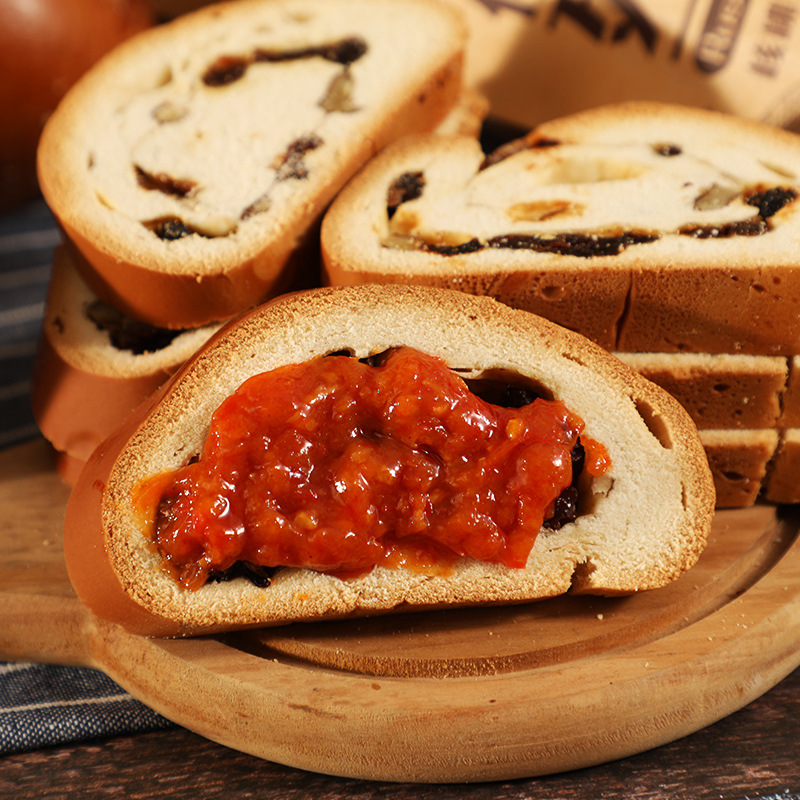 Russian-style large loaf sliced bread Xinjiang walnut nuts breakfast bread 508g retail wholesale