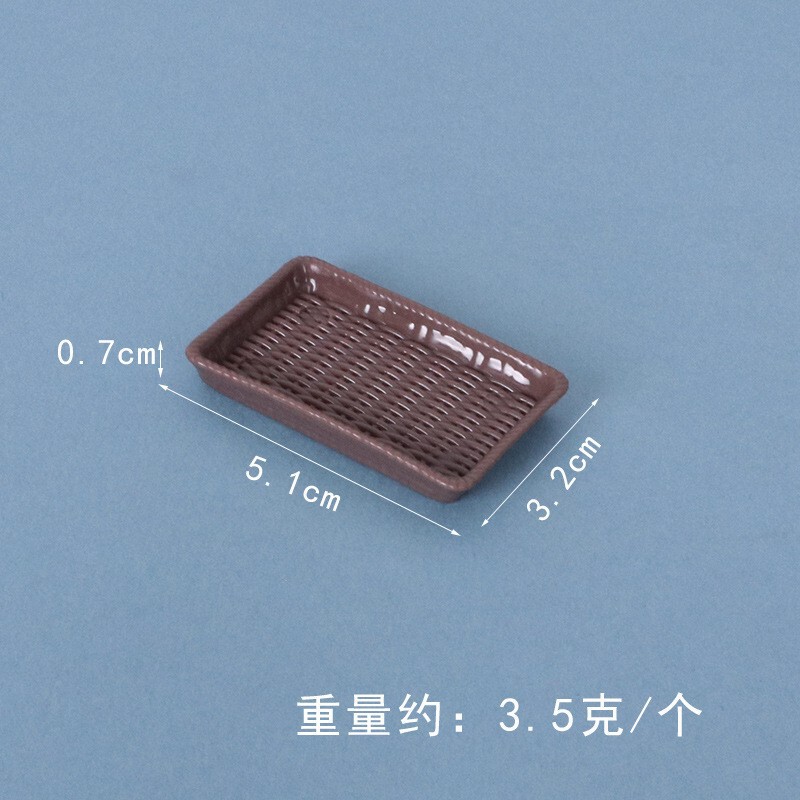 Dollhouse仿真娃娃屋配件微缩食玩托盘仿真ins迷你木托盘过家模型|undefined