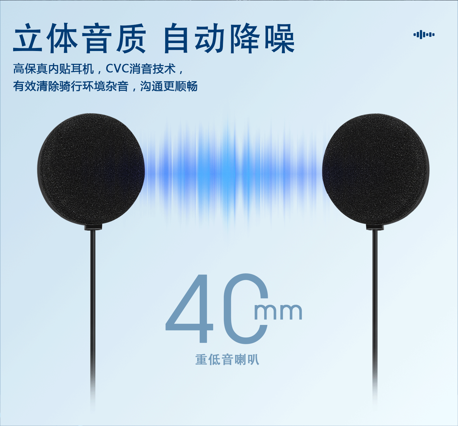 Cross-border helmet Bluetooth headset motorcycle Bluetooth music headset Bluetooth 5.3 solution 800 mA battery