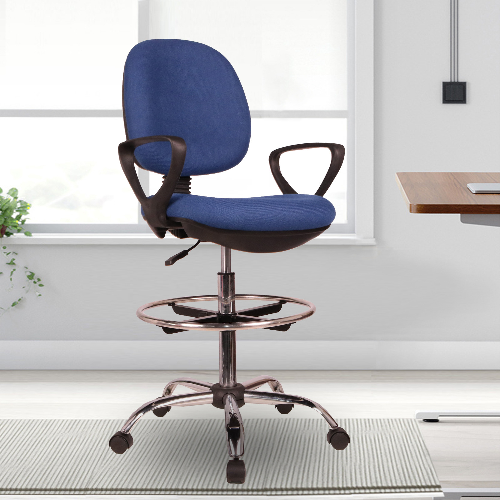 Silla alta giratoria para bar, comedor, belleza, recepción, venta al por mayor