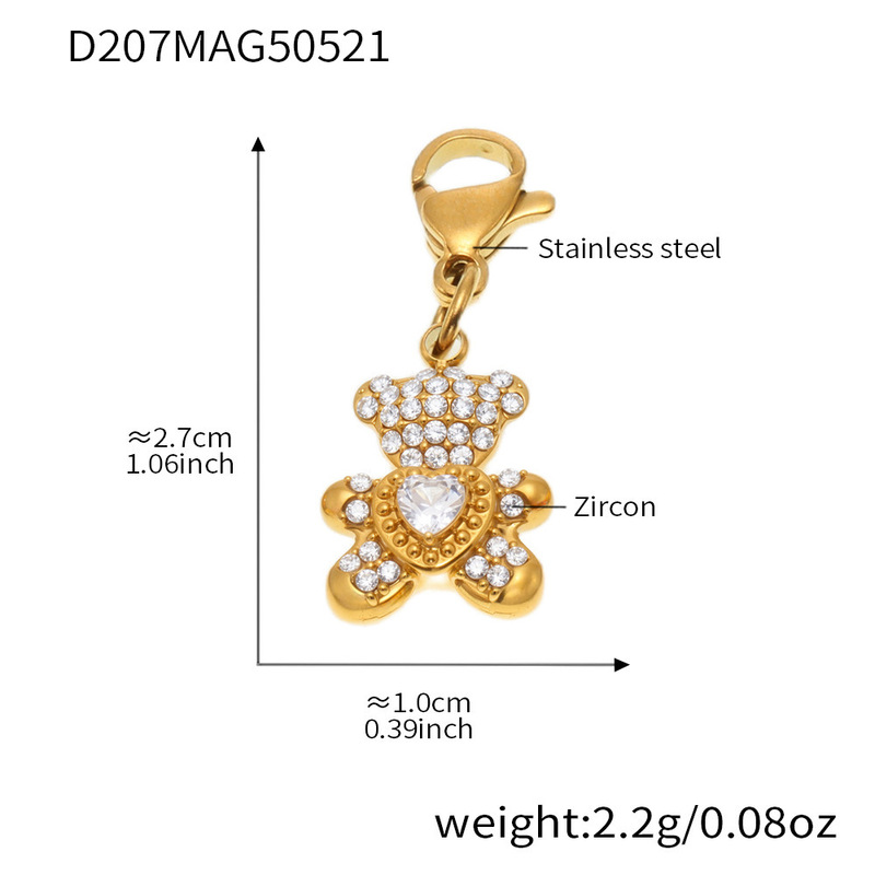 Mili メッキ 18 K 厚いゴールド DIY エナメル釉シングルペンダントニッチファッションパーソナライズされたマリンアクセサリー卸売|undefined