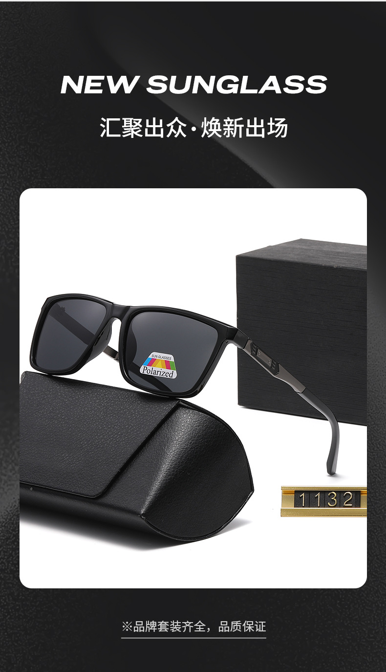 Men's Polarized Sunglasses for Driving and Fishing, UV Protection, Anti-Glare Outdoor Eyewear with High-Definition Lens