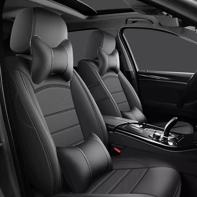 seat cover fully enclosed cushion: Seat cushion, seat cover - phantom-black-luxury-model-universal-all-inclusive-seat-cover