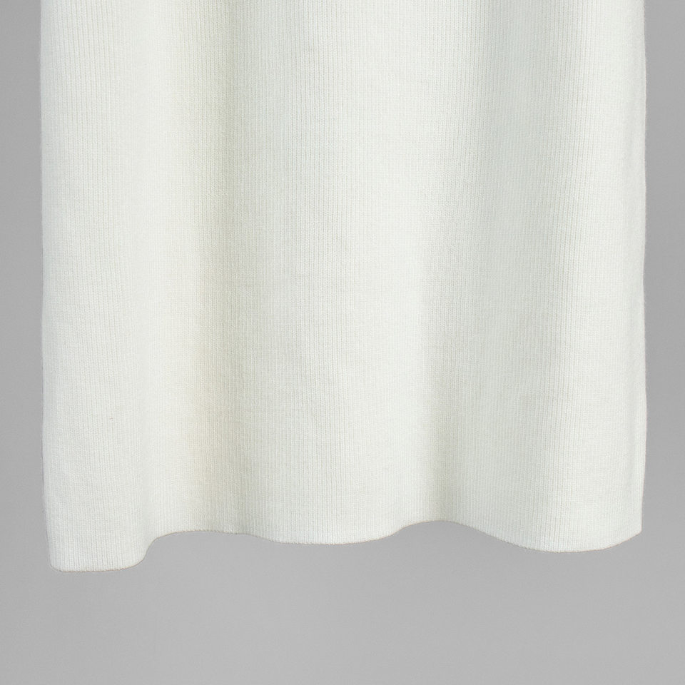 Bộ đầm áo len cổ cao dài tay phối chân váy dài dệt kim form rộng nữ — 50% Visco, 30% Polyester, 20% Nylon, Màu trắng be, Màu xanh lam, Màu xám chi tiết 37