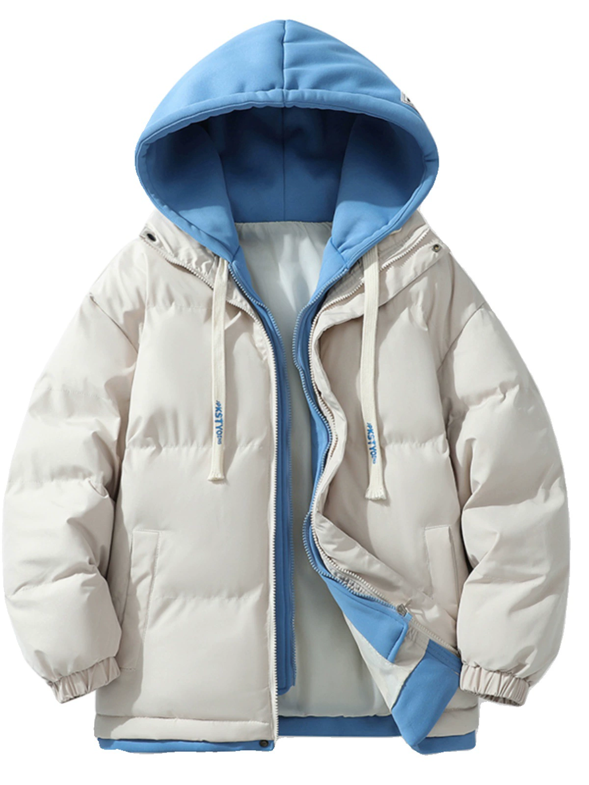 Пуховик мужской oversized с капюшоном, демисезон, стиль ZM‑1044, в нескольких цветах и размерах