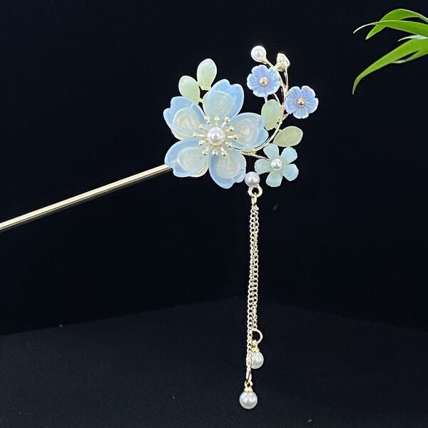 New Lily of the Valley Flower Ancient Style Hairpin, New Chinese Style High-End Hairpin, Daily Han Dynasty Headwear, Chinese Style Hairpin