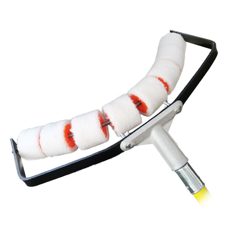 arco rodillo cepillo resorte tubería herramienta de cepillo de tubería 9 ruedas poste de lámpara de carretera poste de cable poste de energía eólica barandilla de tubo circular