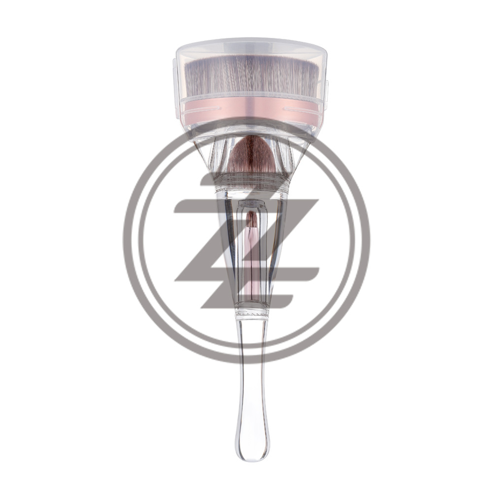 Patente de Zhuoerya transfronteriza de base de opacificación cepillo labial grande simple 3 - en - 1 cepillo de maquillaje fábrica personalizada