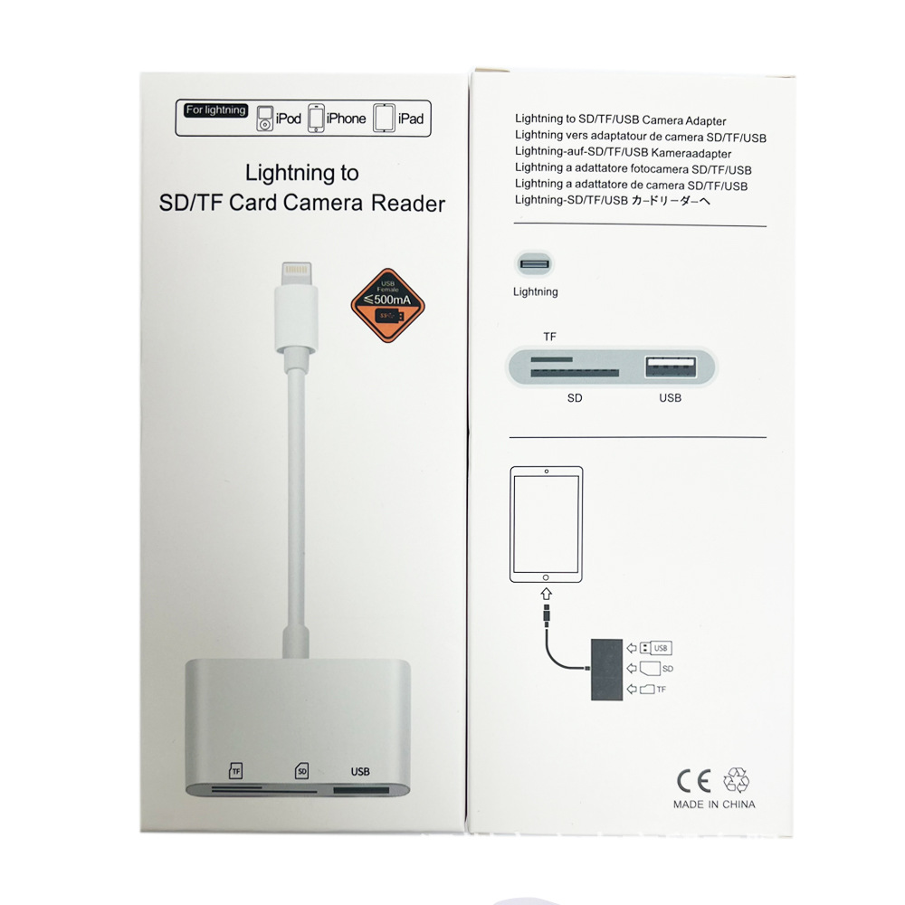 애플 SD/TF/USB 변환 어댑터 (정품 박스 포장)