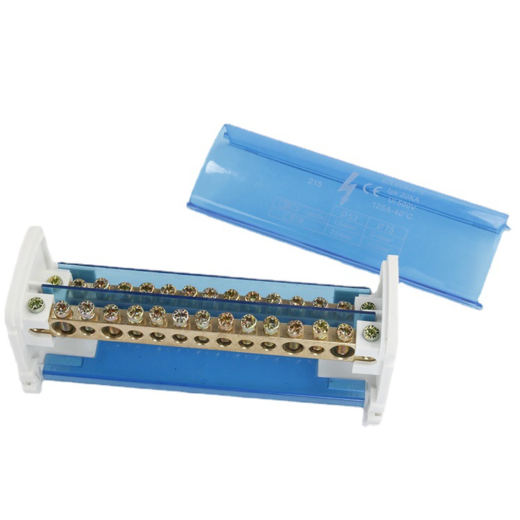 科奥厂供分线盒215接线端子排零线接线盒铜端子分流盒线夹裸端子