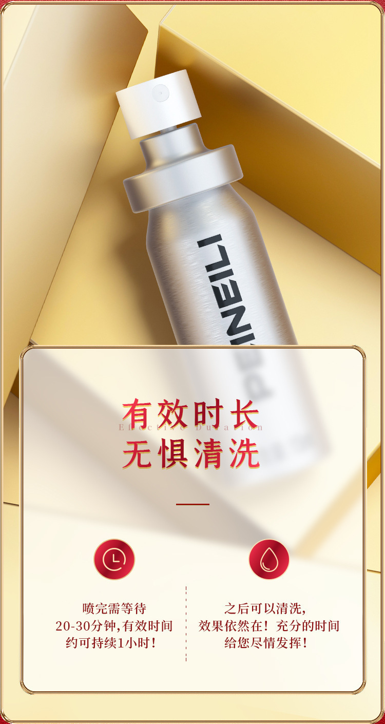 Pirelli Men’s Delay Spray 15ml Silver Time Control Long-Lasting Adult Wellness — detail image 19