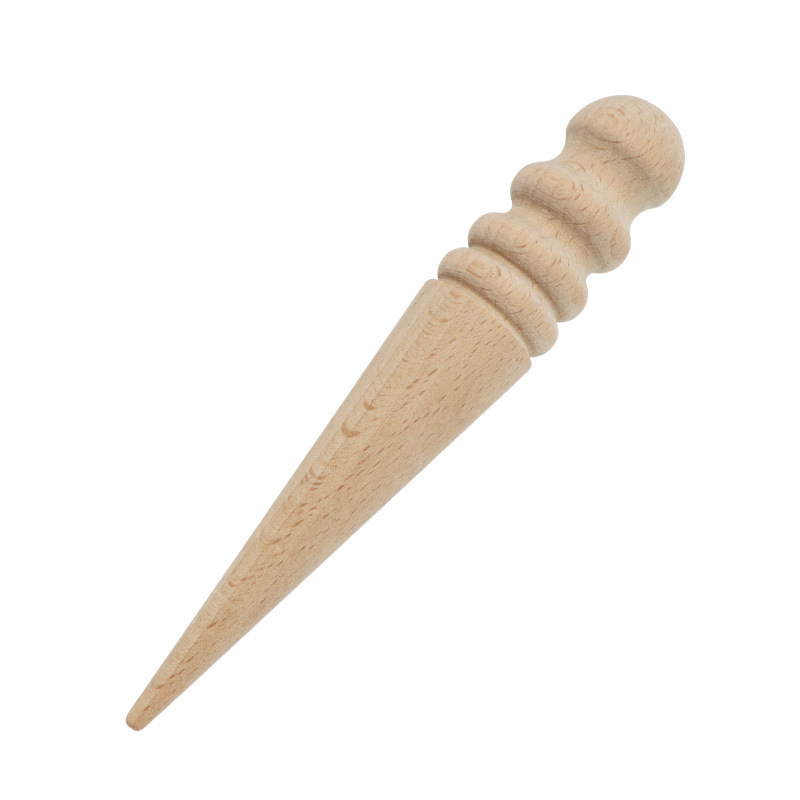 Material de madera de haya Cuero recorta Varilla de pulido de bricolaje Herramienta de pulido de sellado de bordes de cuero Madera de pulido de bordes de cuero