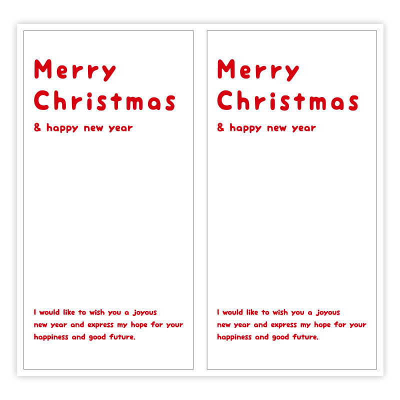 クロスボーダー爆発クリスマス楽しいシール英語アルファベット長方形飛行機箱シールプレゼント装飾シール|undefined