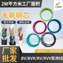 廠家供應家裝電線電纜BVR線BV線RV線RVV電源線可定制線芯米數包裝