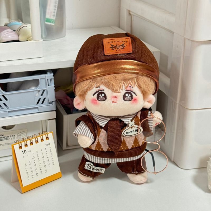 砂糖漬け栗 20cm コットンドール 男の子服 かわいいスーツ 着せ替え人形 既製オリジナル|undefined