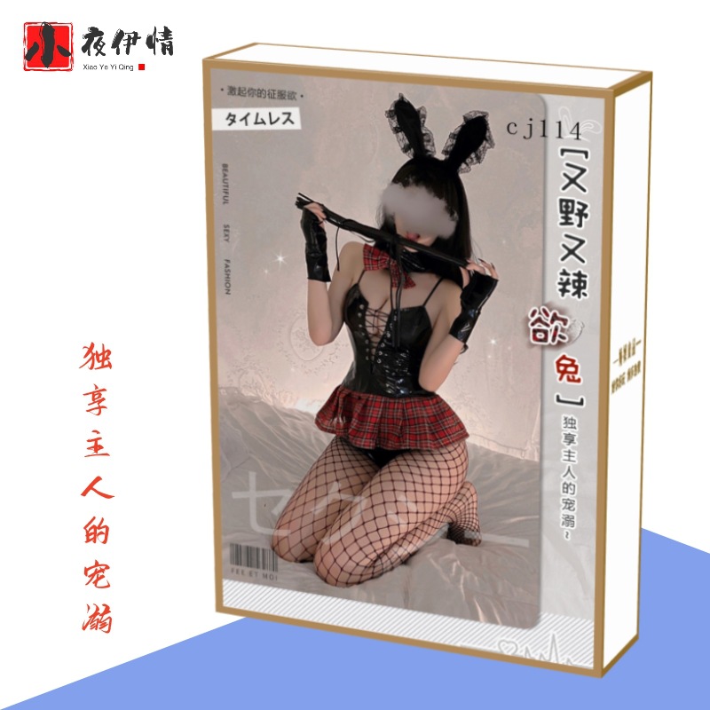 114 토끼 소녀 섹시 의상 (컬러 박스 플라스틱 밀봉)